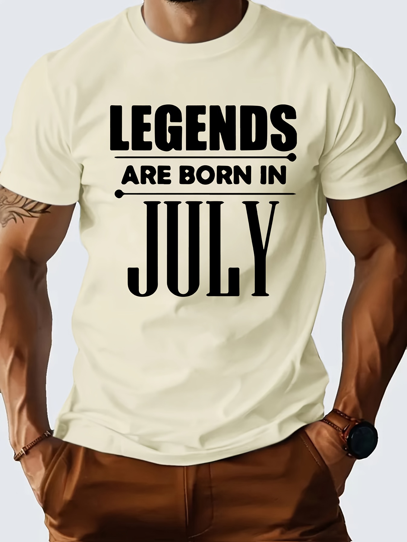 legend was born in july letter printing mens novel graphic design t shirts summer leisure and comfortable t shirts mens shirts for daily activities details 0