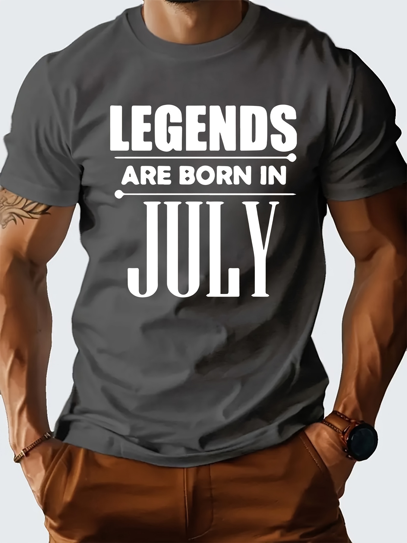 legend was born in july letter printing mens novel graphic design t shirts summer leisure and comfortable t shirts mens shirts for daily activities details 10