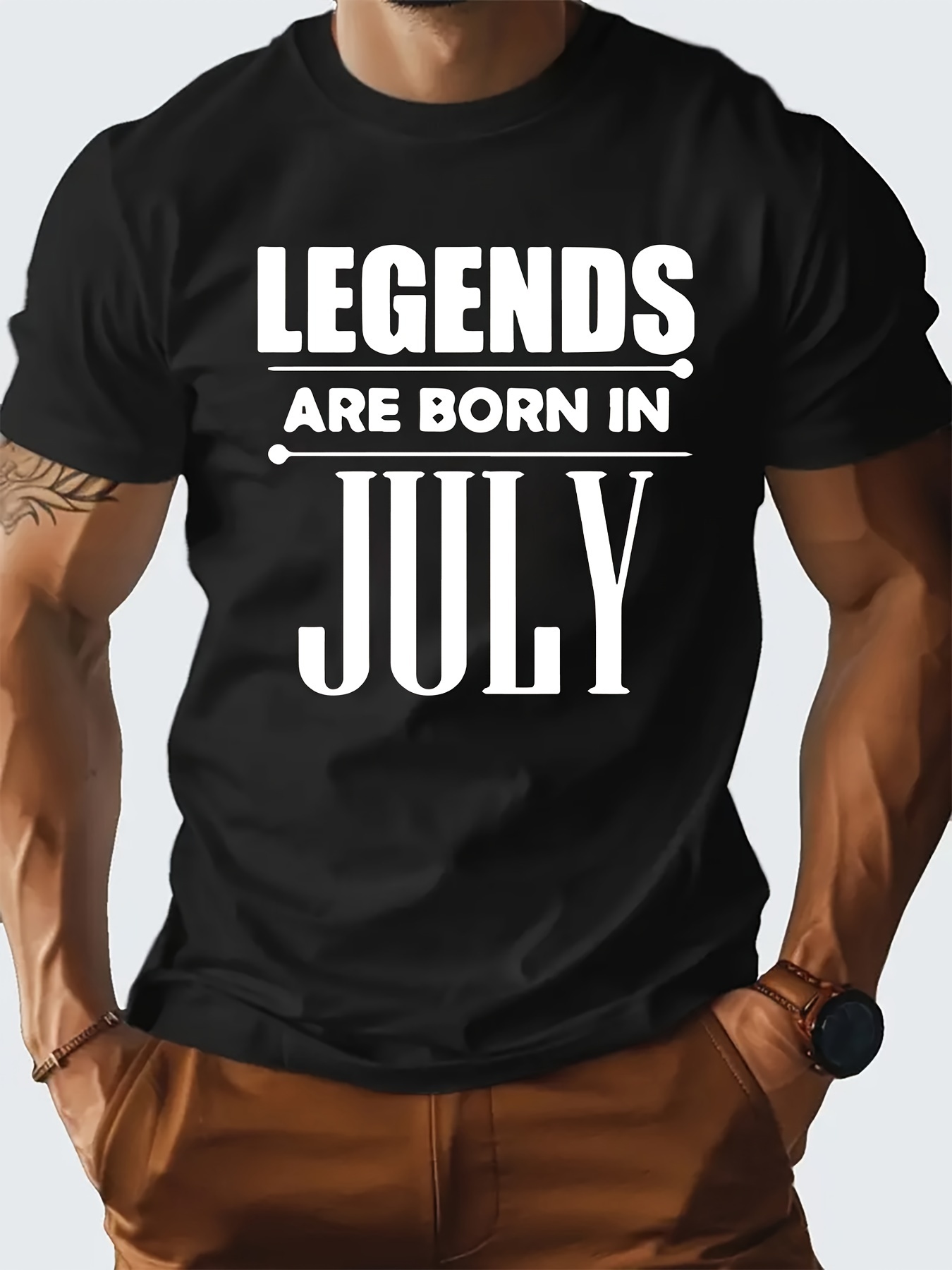 legend was born in july letter printing mens novel graphic design t shirts summer leisure and comfortable t shirts mens shirts for daily activities details 22