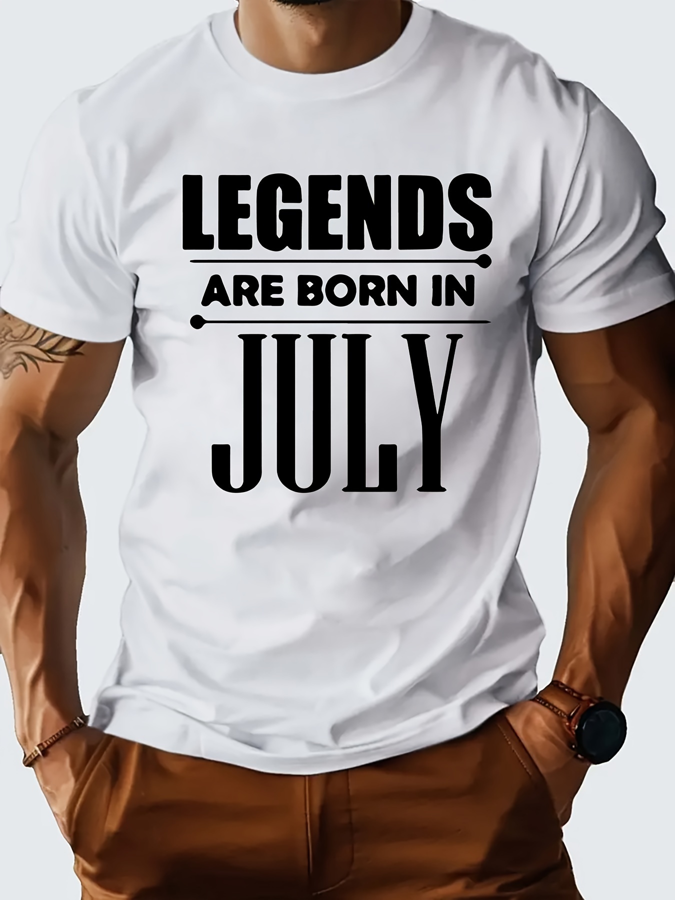 legend was born in july letter printing mens novel graphic design t shirts summer leisure and comfortable t shirts mens shirts for daily activities details 31