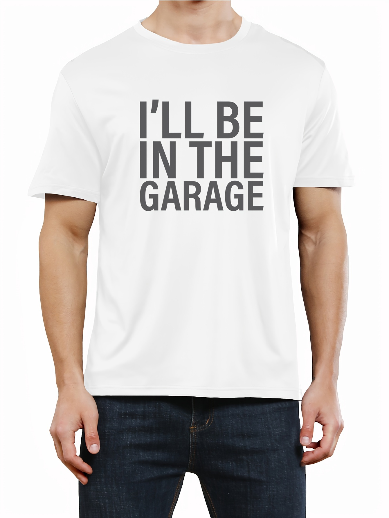 ill be in the garage print tee shirt tees for men casual short sleeve t shirt for summer details 20