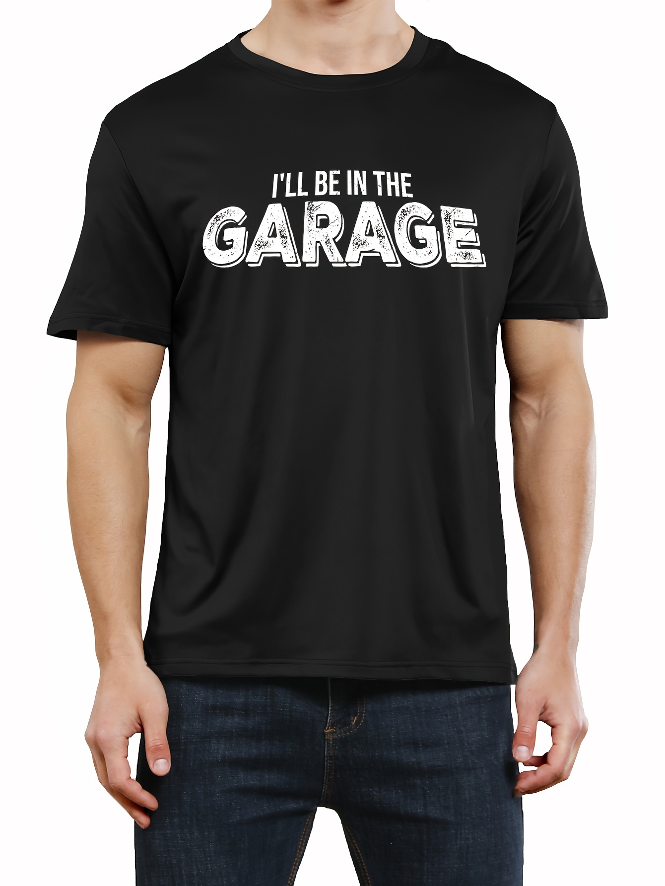 ill be in the garage print tee shirt tees for men casual short sleeve t shirt for summer details 35