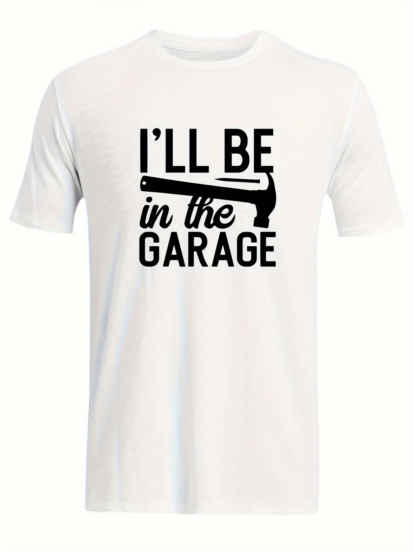 ill be in the garage print tee shirt tees for men casual short sleeve t shirt for summer details 41