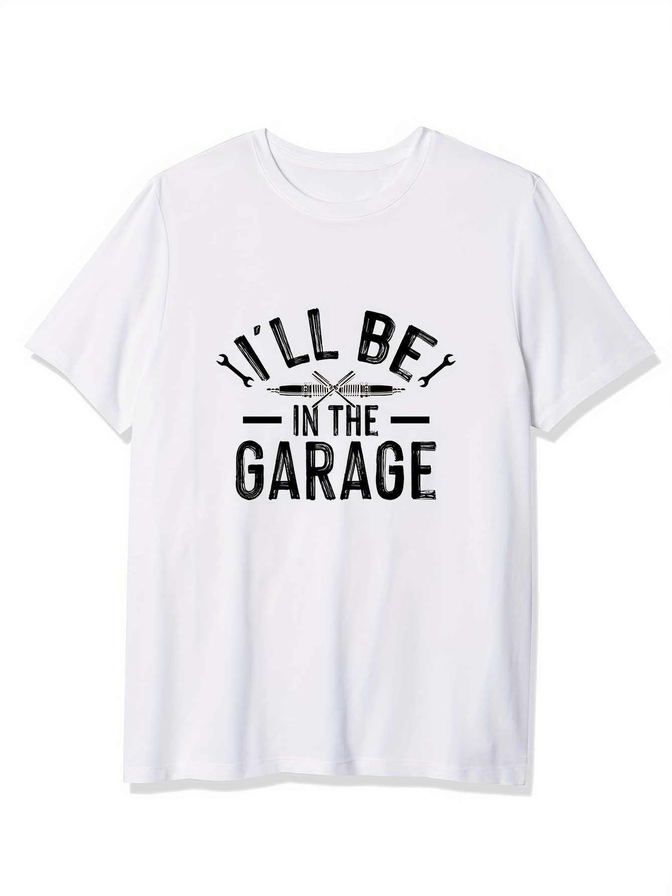 ill be in the garage print tee shirt tees for men casual short sleeve t shirt for summer details 52