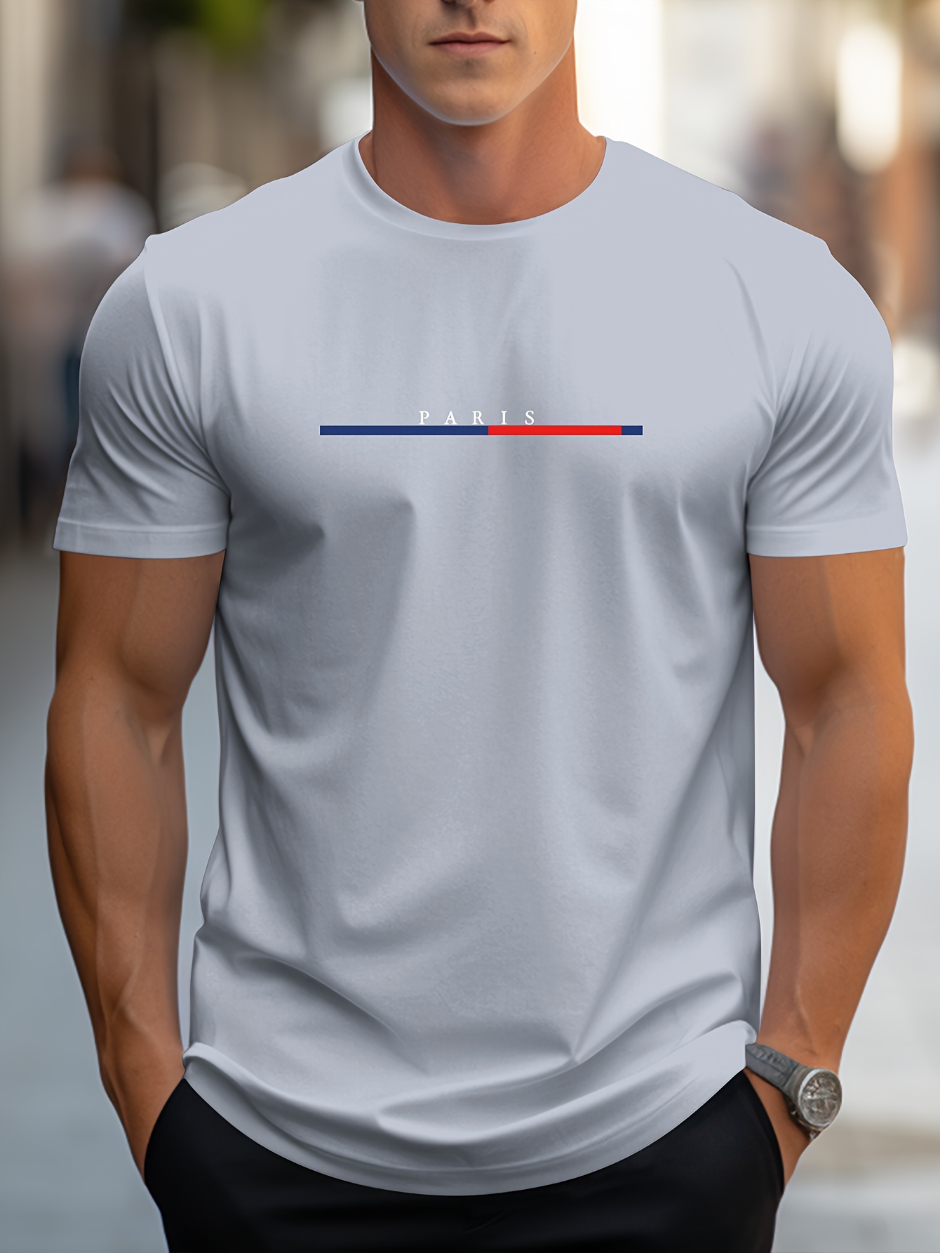 paris logo graphic print mens novel graphic design t shirt casual comfy tees for summer mens clothing tops for daily activities details 25