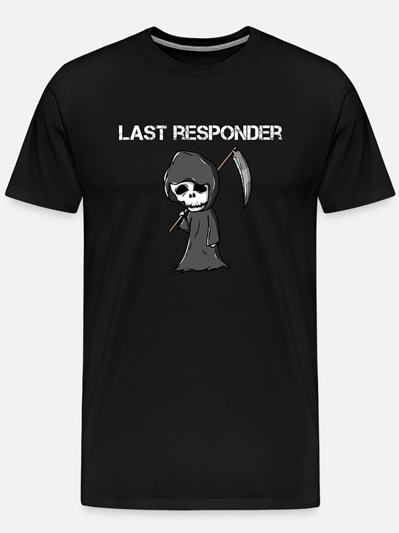 last responder grim     paramedic em 1049 funny men s short sleeve graphic t shirt collection black details 1