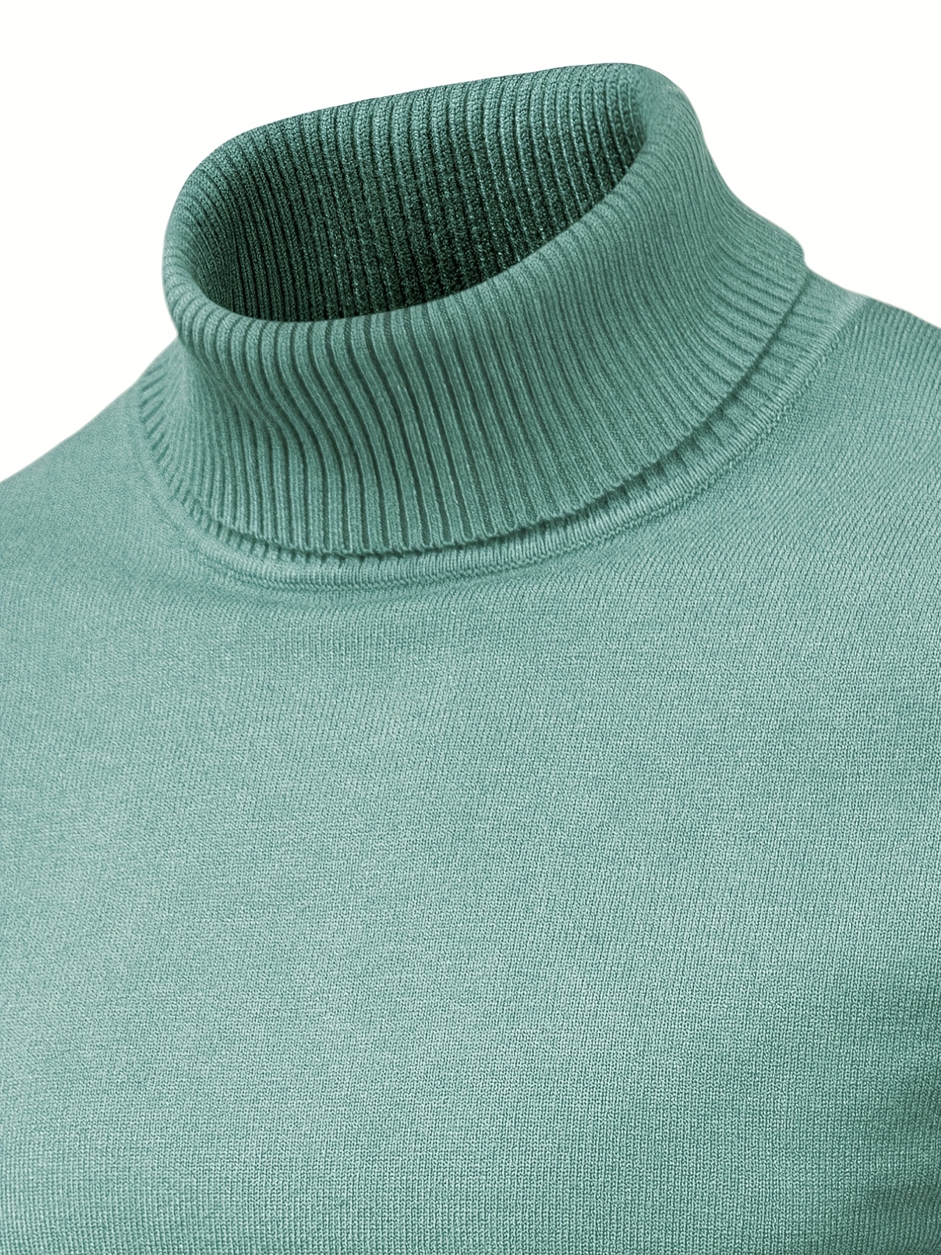 all match best sellers autumn winter pullover men solid turtleneck sweaters details 33