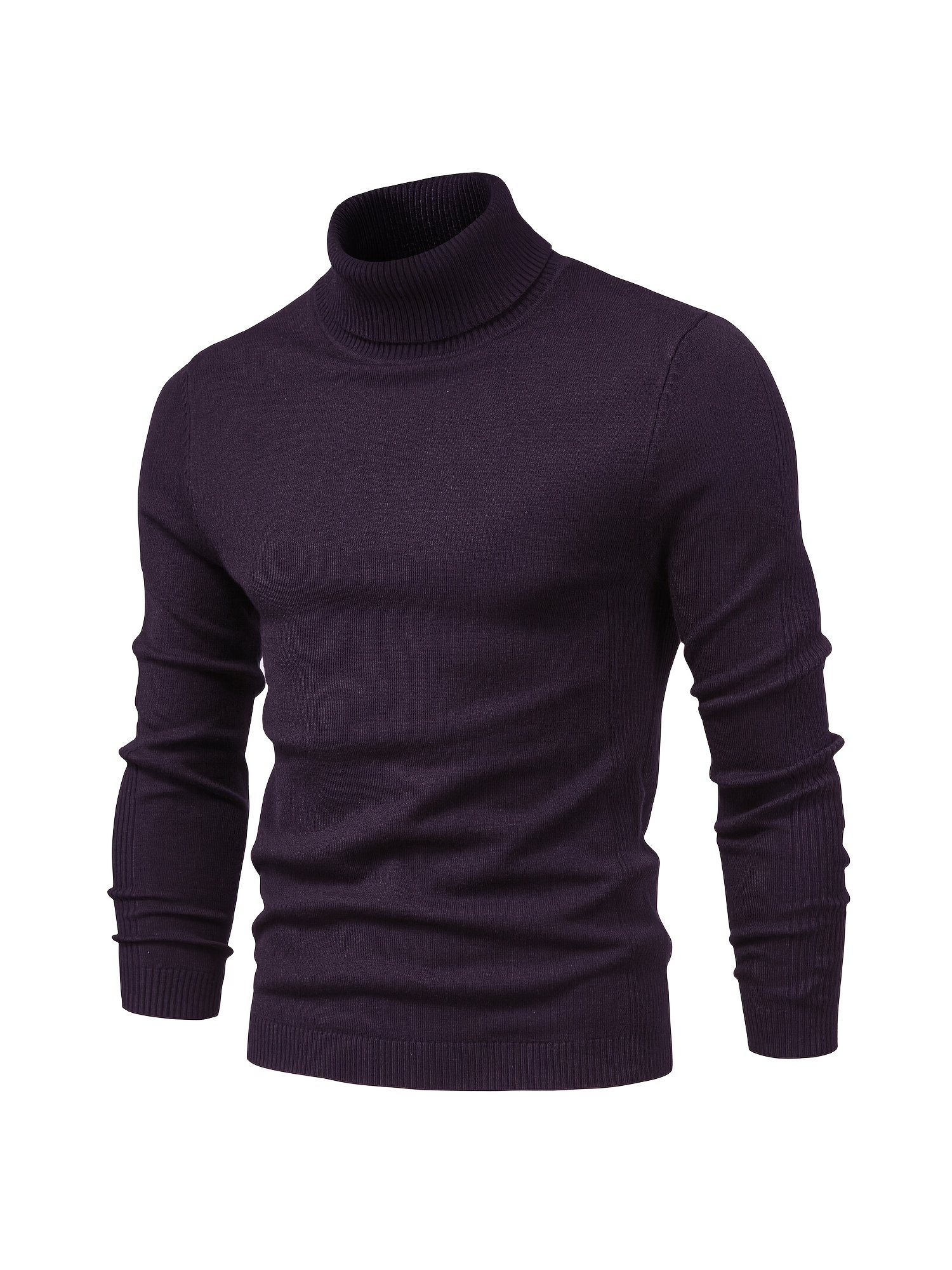 all match best sellers autumn winter pullover men solid turtleneck sweaters details 47