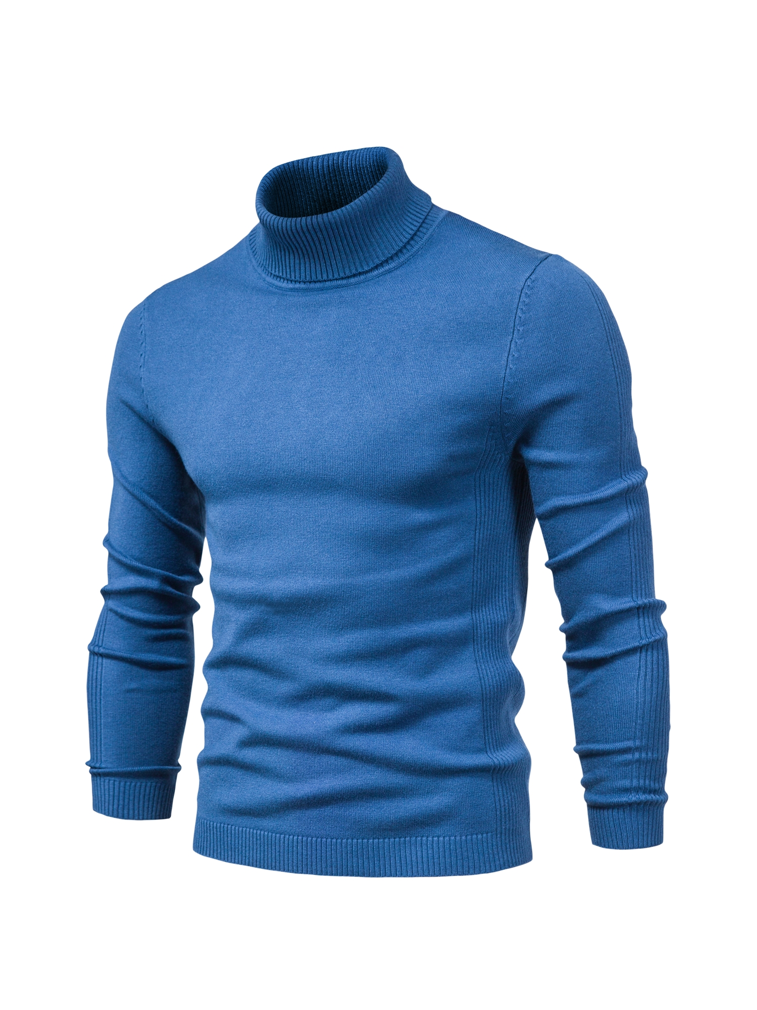 all match best sellers autumn winter pullover men solid turtleneck sweaters details 55