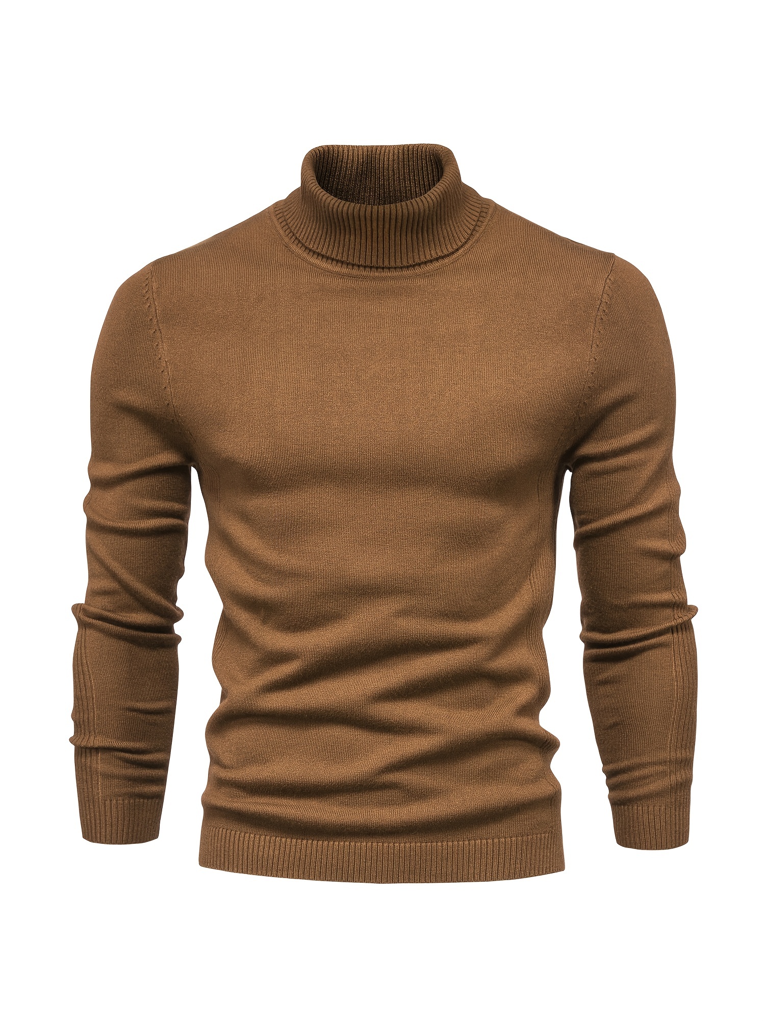 all match best sellers autumn winter pullover men solid turtleneck sweaters details 70