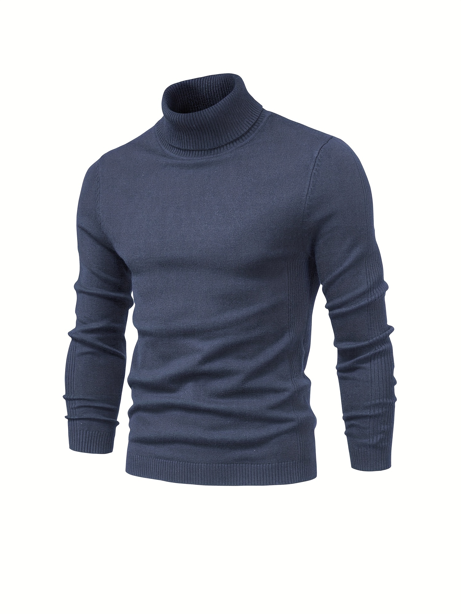 all match best sellers autumn winter pullover men solid turtleneck sweaters details 77