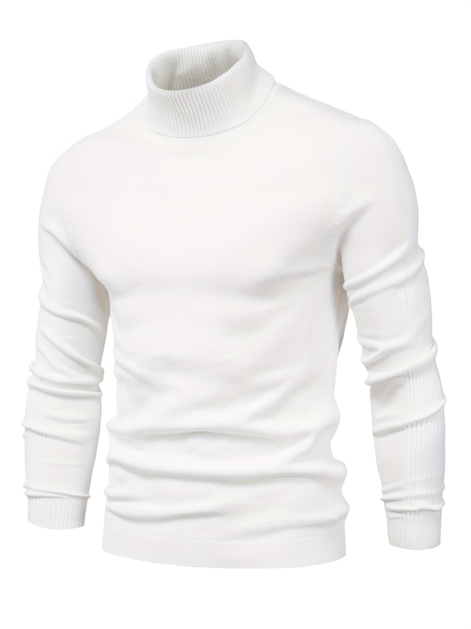 all match best sellers autumn winter pullover men solid turtleneck sweaters details 82